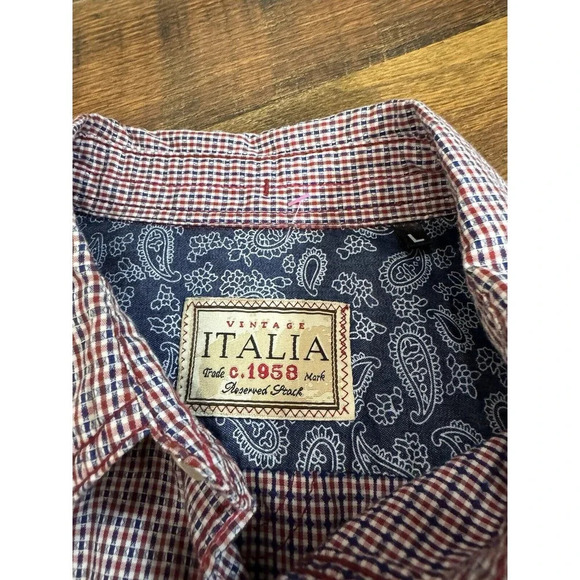 Bundle of 2 - 2 Button Down Shirts, 100% Cotton 100% Silk Size Large - Picture 6 of 15